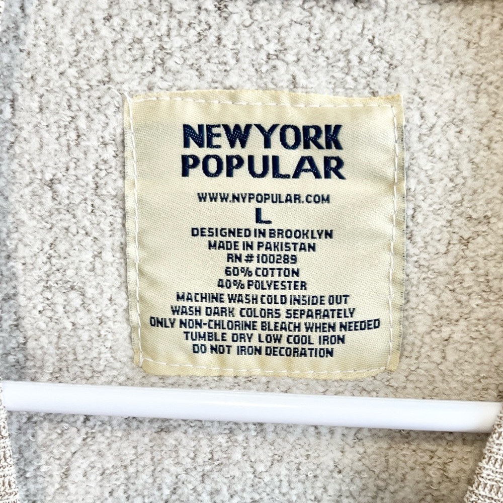 New York Popular Crewneck Terry Texas Sweatshirt - Picture 4 of 4